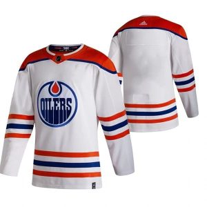 Edmonton Oilers Trikot Blank 2022 Reverse Retro Weiß Authentic